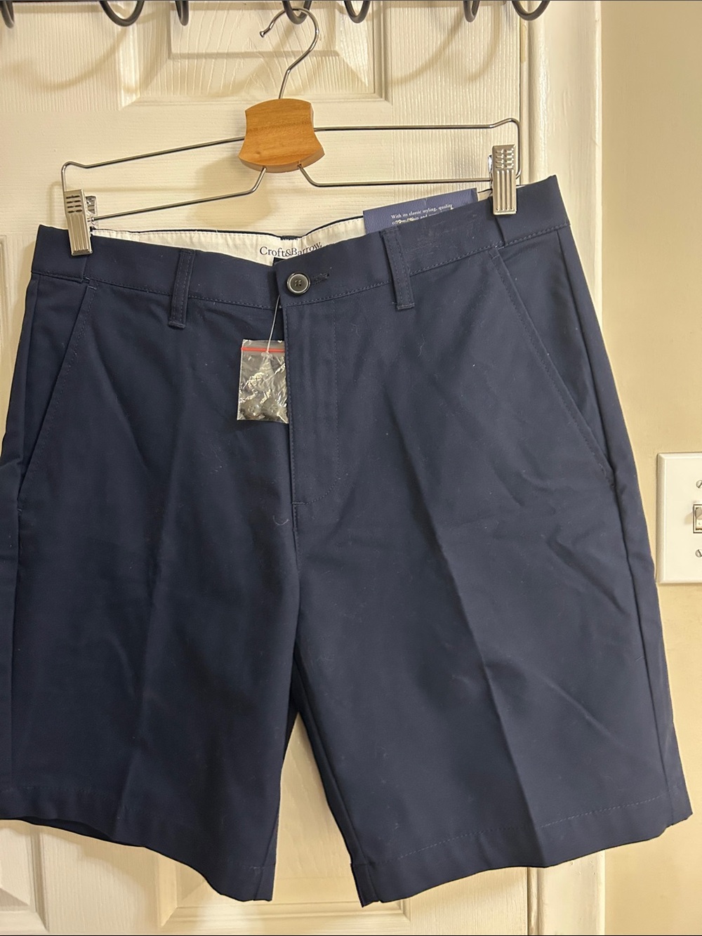 croft & barrow Men's Dark Navy Flat Front Shorts